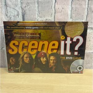Scene It? Pirates of the Caribbean DVD Trivia Family Board Game 2007 New Sealed